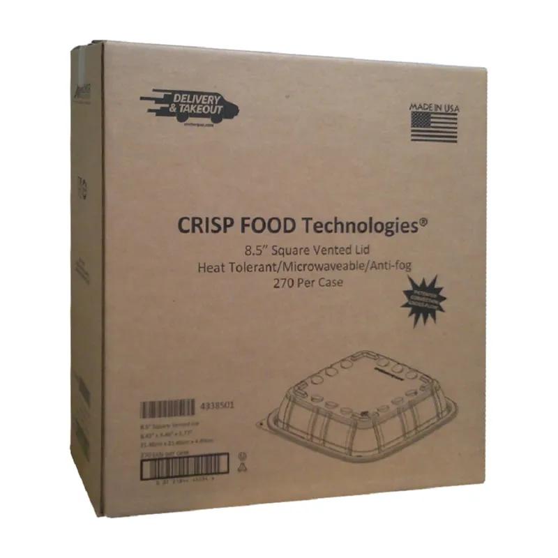 Lid Dome 1 Compartment PP Clear For Container Unhinged Anti-Fog 270/Case