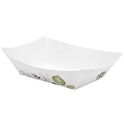 Dixie® Kant Leek® Food Tray 1 LB Single Wall Poly-Coated Paper Multicolor Pathways Rectangle 1000/Case