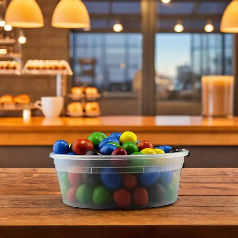 Deli Container Base & Lid Combo Plastic Round 250/Case