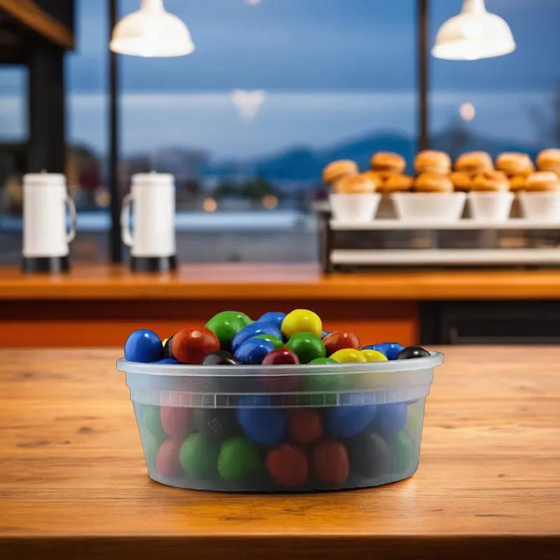 Deli Container Base & Lid Combo Plastic Round 250/Case