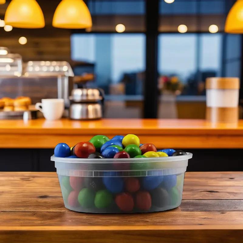 Deli Container Base & Lid Combo Plastic Round 250/Case