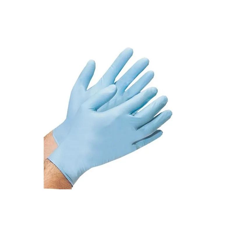 Gloves Medium (MED) Blue 4MIL Nitrile Rubber Disposable Powder-Free 1000/Case