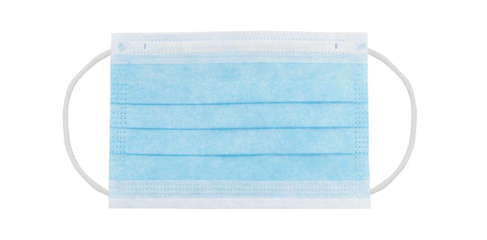 Mask Y Blue 3PLY PP Ear Loop Adjustable Metal Nose Band 50/Box