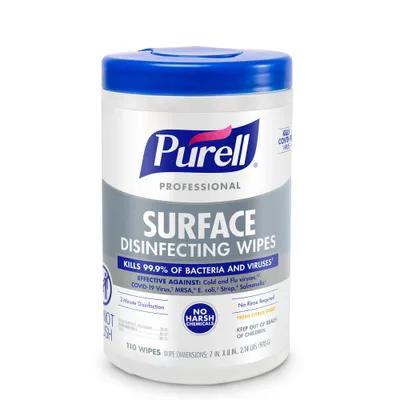 Purell® Disinfectant Multi Surface Wipe 110 Count/Pack 6 Packs/Case 660 Count/Case