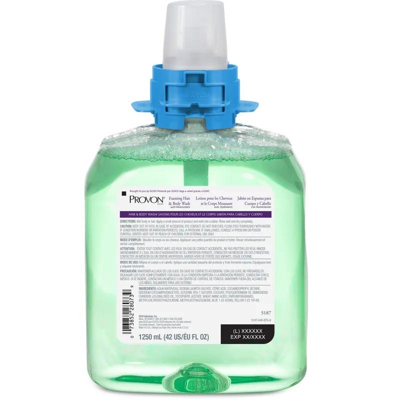PROVON® Hair & Body Wash Liquid 1250 mL 4.94X3.89X8.48 IN Cucumber Melon Foaming For FMX-12 4/Case