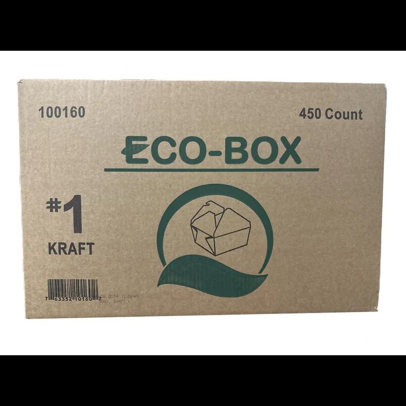 Take-Out Box Fold-Top 26 OZ Paper Kraft 450/Case