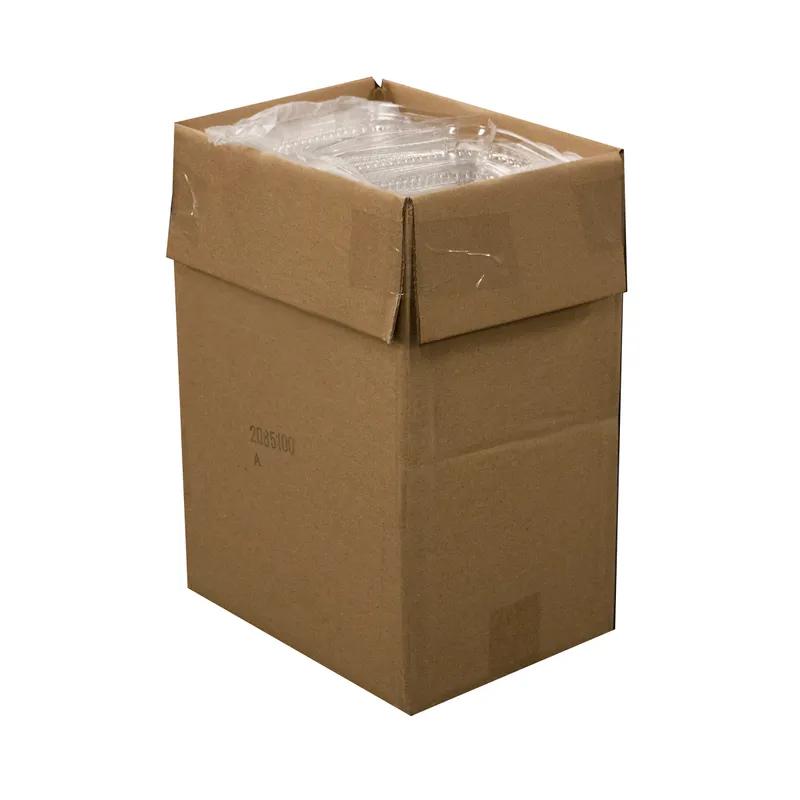 Take-Out Container Base & Lid Combo With Dome Lid 20 OZ Aluminum Plastic Silver Clear Rectangle 150/Case