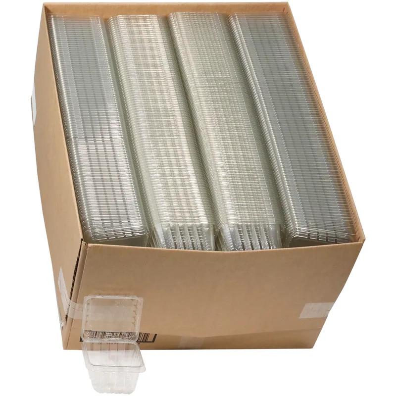 Berry Basket Hinged With Dome Lid 16 OZ PET Clear Square 516/Case