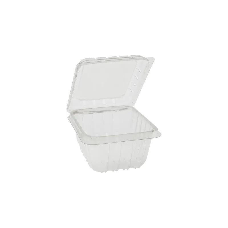 Berry Basket Hinged With Dome Lid 16 OZ PET Clear Square 516/Case