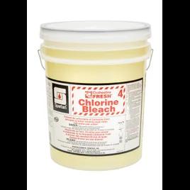 Clothesline Fresh® Chlorine Bleach 4 Mild Scent Laundry Bleach 5 GAL Alkaline Liquid 1/Pail
