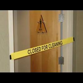 Belt Barrier 42X3 IN Closed For Cleaning Yellow Black Nylon Magnet Magnetic 1/Each