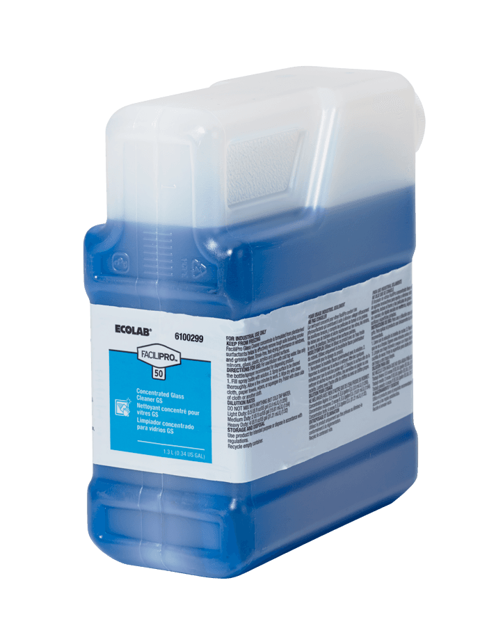 FaciliPro QC50 Floral Window & Glass Cleaner 1.3 L Concentrate Bio-Based 2/Case