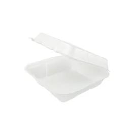 Take-Out Container Hinged 9X9 IN Polystyrene Foam White Square 200/Case