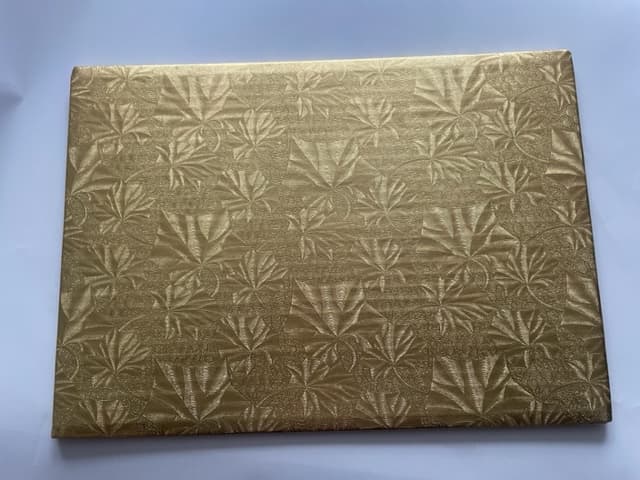 Cake Board Full Size 18X27X0.25 IN Paperboard Gold Rectangle 50/Case