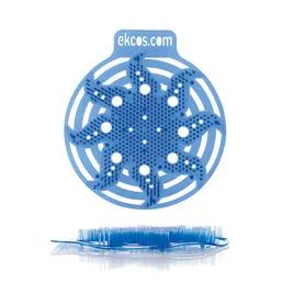 Ekcos Power Screen Urinal Screen Fresh Scent Blue Plastic RTU Anti-Splash 10/Case