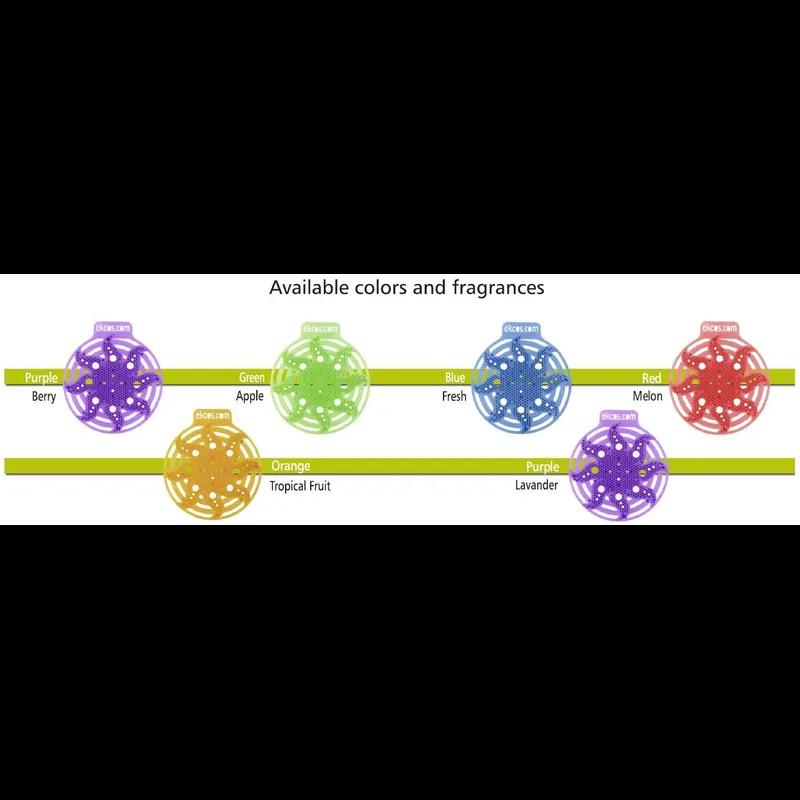 Ekcos Power Screen Urinal Screen Fresh Scent Blue Plastic RTU Anti-Splash 10/Case