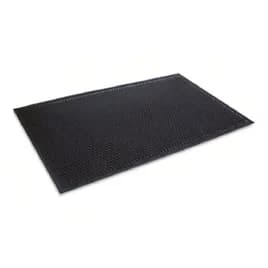 Crown-Tred Indoor Scraper & Wiper Floor Mat 43.75X66.75 IN Black With SBR (styrene-butadiene rubber) Backing 1/Each