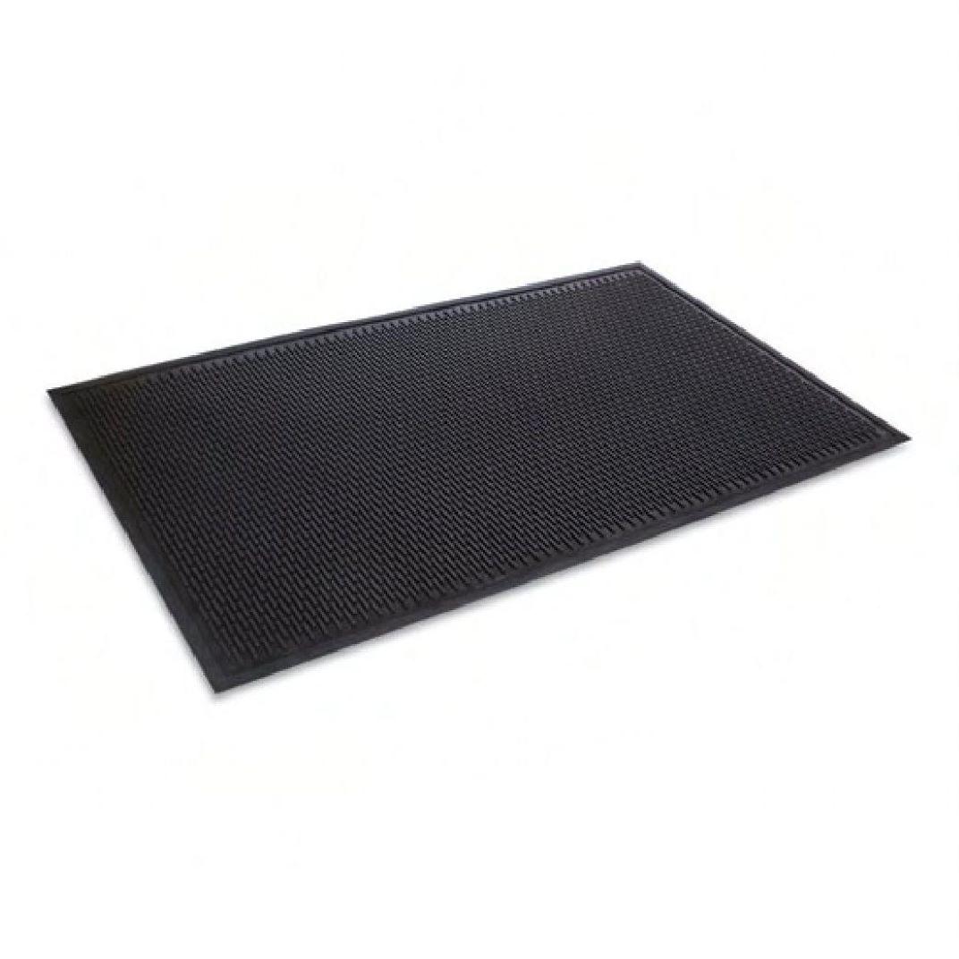 Crown-Tred Indoor Scraper & Wiper Floor Mat 43.75X66.75 IN Black With SBR (styrene-butadiene rubber) Backing 1/Each