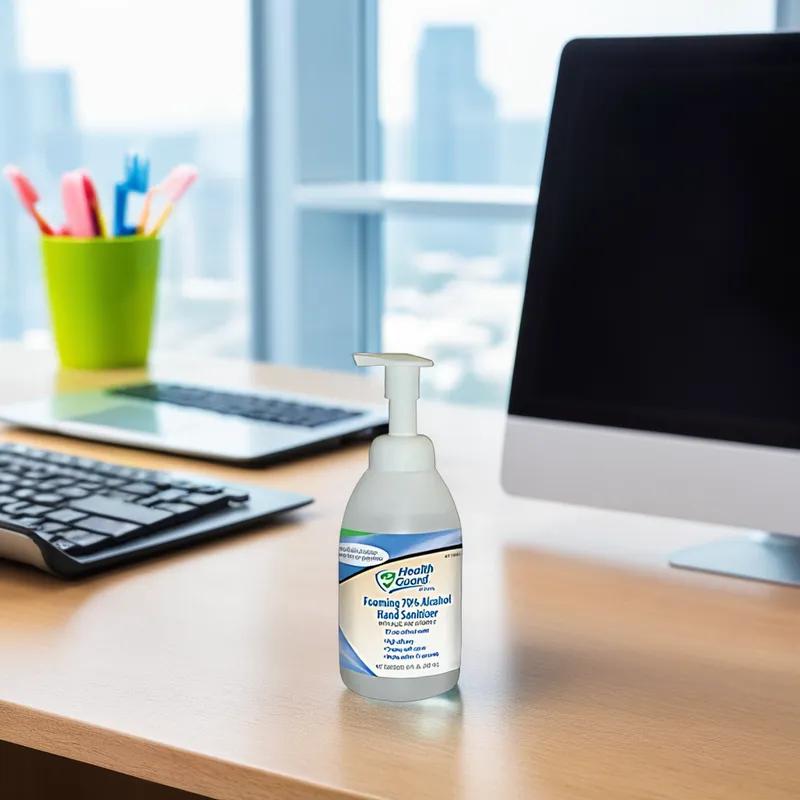 Hand Sanitizer Foam 18 FLOZ Unscented Fragrance Free Clear 70% Ethyl Alcohol Healthcare 6/Case