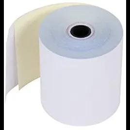 Victoria Bay Register Tape Roll Paper 2PLY White Yellow For POS & Cash 50/Case
