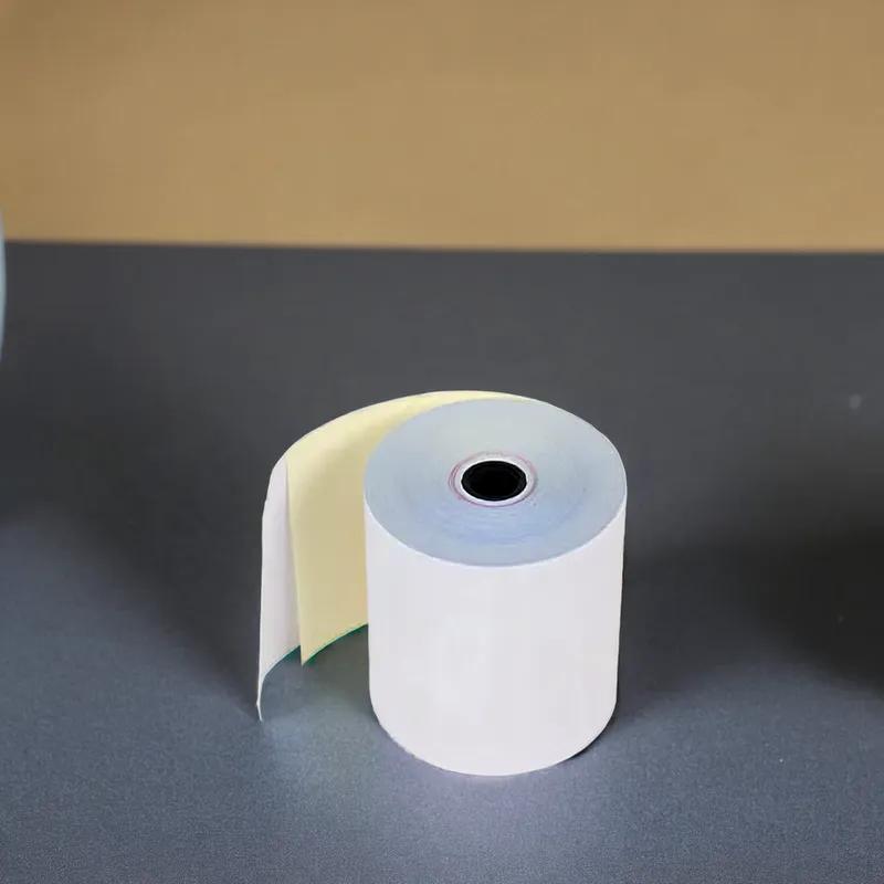 Victoria Bay Register Tape Roll Paper 2PLY White Yellow For POS & Cash 50/Case