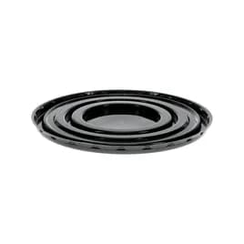 Cake Container 8X0.4 IN PET Black Round 200/Case
