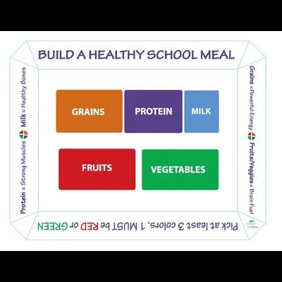 Cafeteria & School Lunch Tray Base 10.5X7.5X5.275 IN Paperboard White Rectangle 275/Case