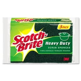 Scotch-Brite™ Scrub Sponge 4.5X2.7 IN Heavy Duty Cellulose Fiber Yellow Green 3/Pack