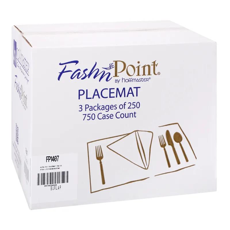 Placemat 11X15.5 IN Natural Burlap Print Tissue Paper 750/Case