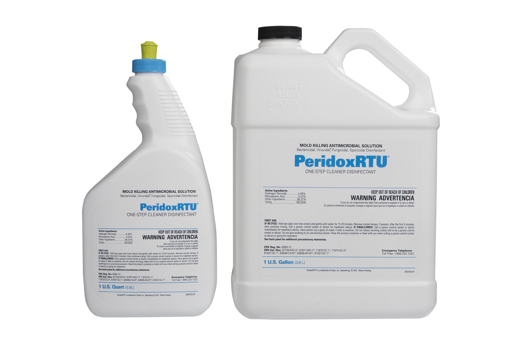 PeridoxRTU® Vinegar One-Step Disinfectant 32 FLOZ Multi Surface RTU Sporicidal 6/Case