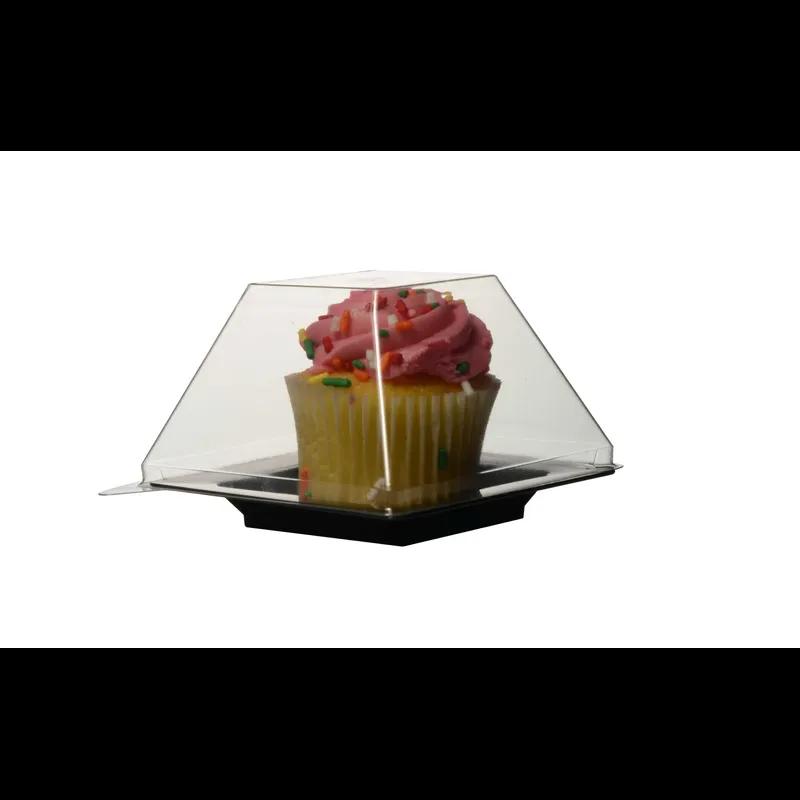 Tiny Temptations Lid Dome 3X3X3 IN PET Clear Square For Container 1000/Case
