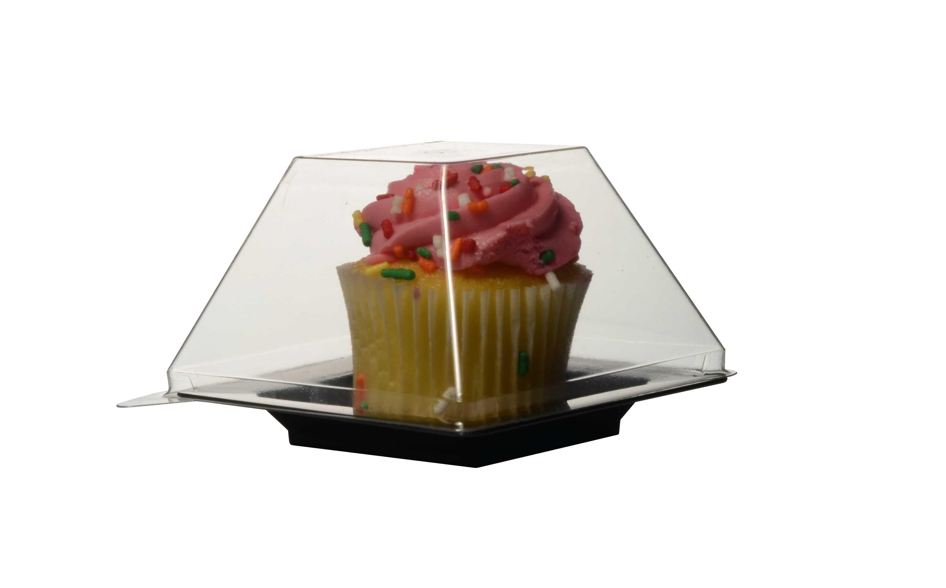 Tiny Temptations Lid Dome 3X3X3 IN PET Clear Square For Container 1000/Case