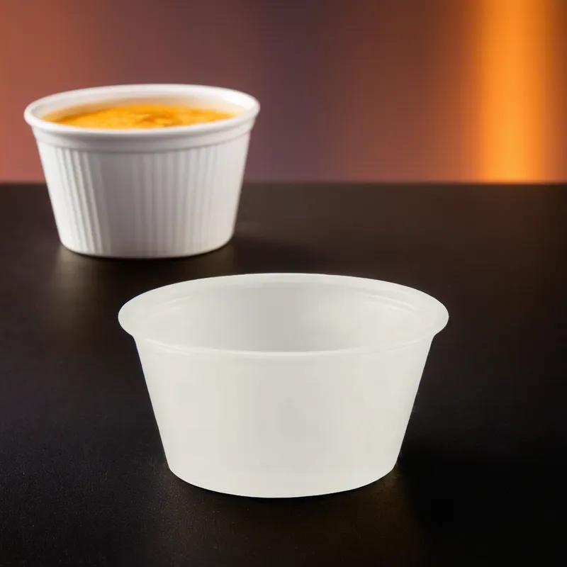 Victoria Bay Souffle & Portion Cup 2 OZ HIPS OPS Translucent Round 2400/Case