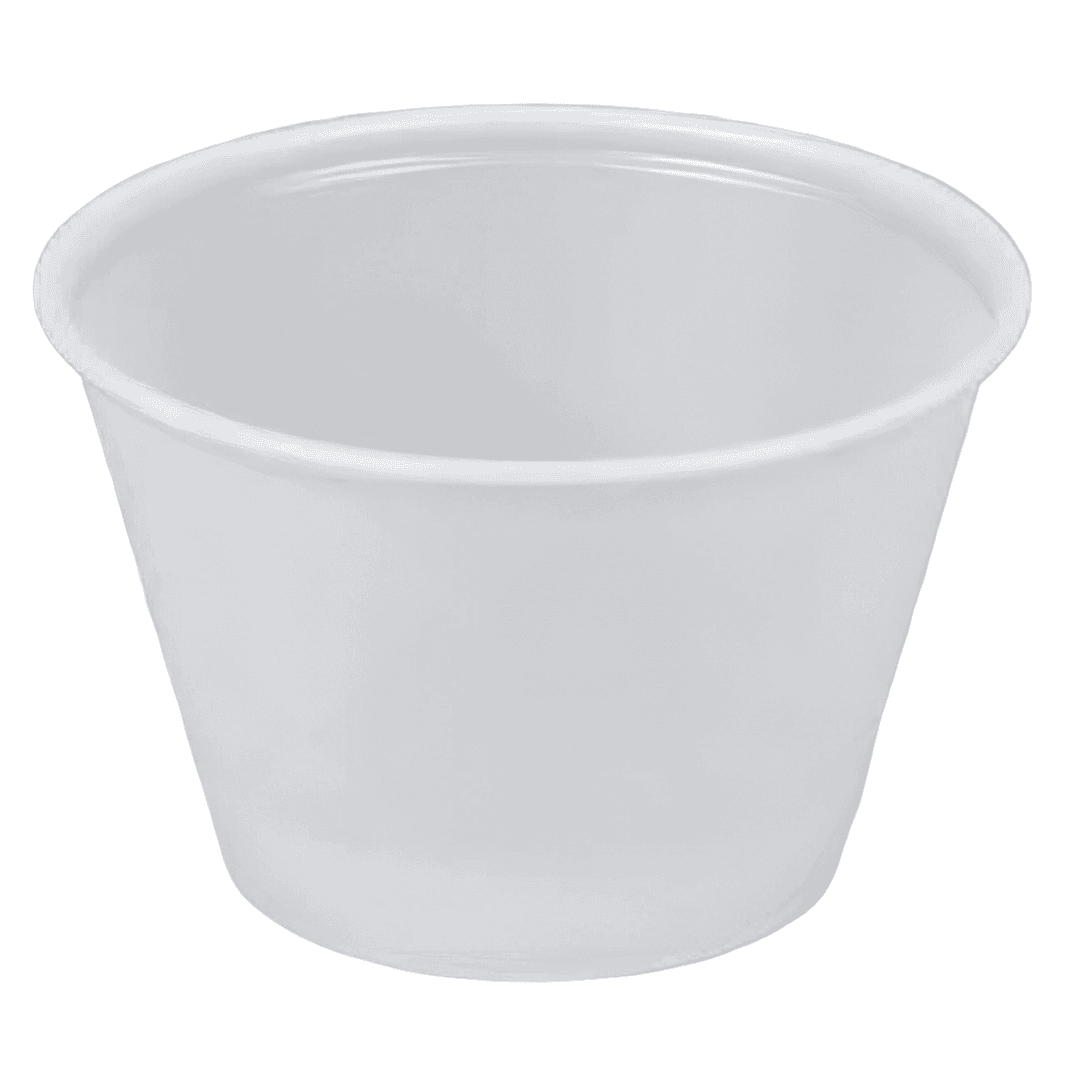 Victoria Bay Souffle & Portion Cup 4 OZ HIPS OPS Translucent Round 3000/Case