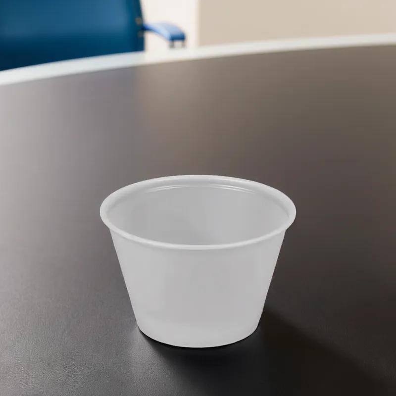 Victoria Bay Souffle & Portion Cup 4 OZ HIPS OPS Translucent Round 3000/Case