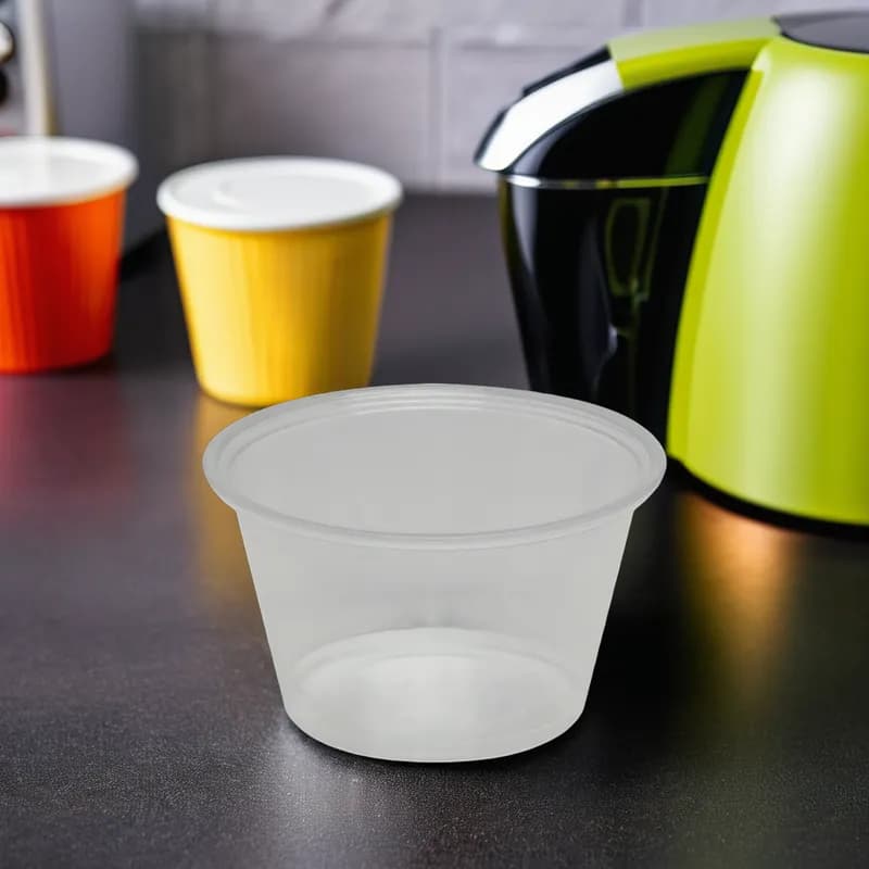 Victoria Bay Souffle & Portion Cup 4 OZ HIPS OPS Clear Round 2400/Case