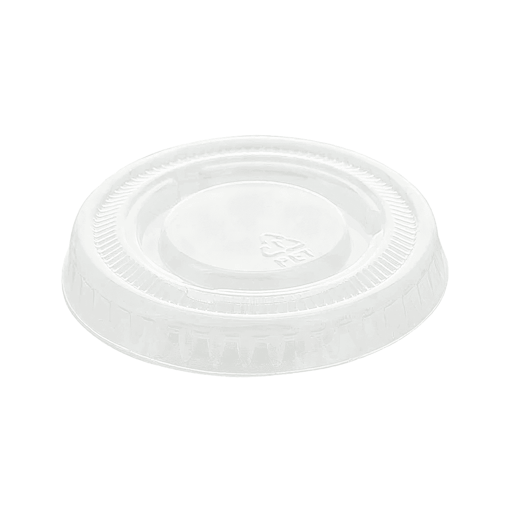 Victoria Bay Lid 1 Compartment PET Clear For 1 OZ Souffle & Portion Cup 2500/Case