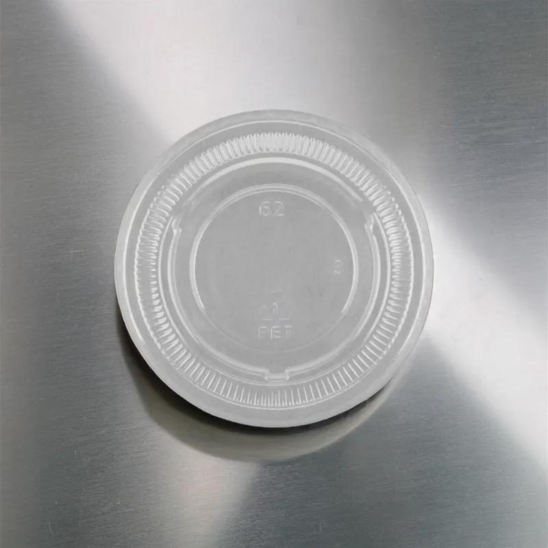 Victoria Bay Lid 1 Compartment PET Clear For 2 OZ Souffle & Portion Cup 2400/Case