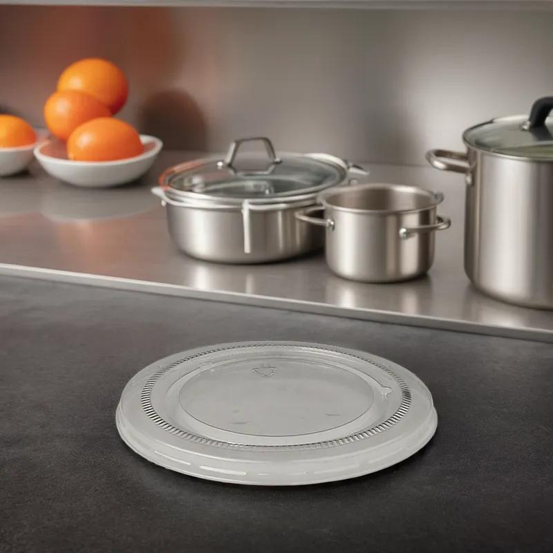 Victoria Bay Lid PET Clear For 3-4 OZ Souffle & Portion Cup 2400/Case