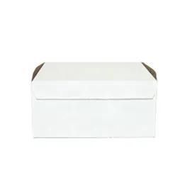Easy Lock Cake Box 6.5X6.5X3 IN SUS Paperboard CRB White Square Lock Corner 1-Piece 250/Bundle