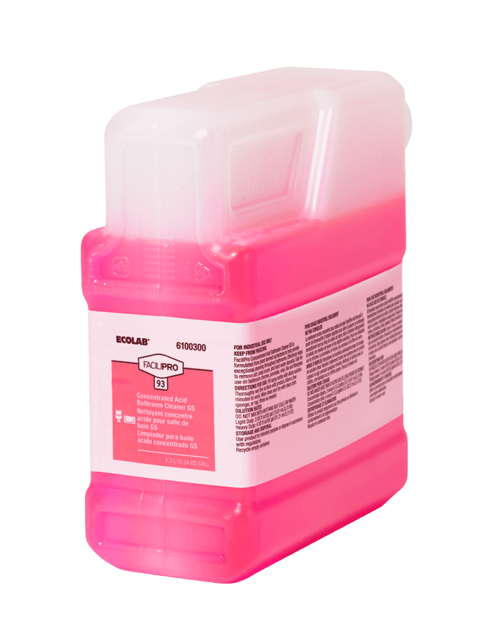 QC 93 Restroom Cleaner 1.3 L Multi Surface Acidic Concentrate 2/Case