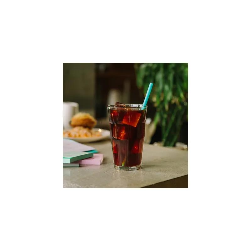 phade® Jumbo Straw 0.219X7.75 IN PHA Teal Paper Wrapped 375 Count/Pack 10 Packs/Case 3750 Count/Case