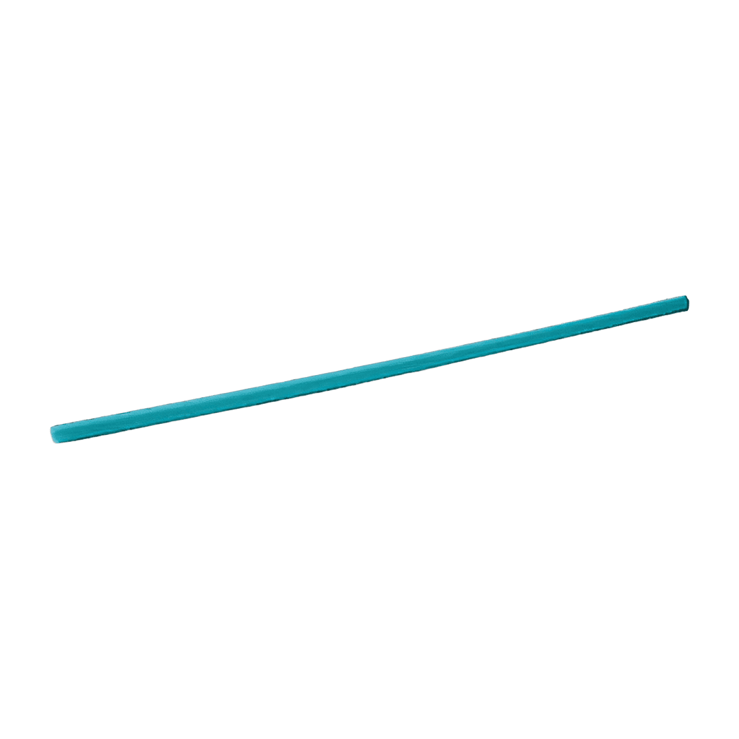 phade® Giant Straw 0.284X10.25 IN PHA Teal Paper Wrapped 250 Count/Pack 8 Packs/Case 2000 Count/Case
