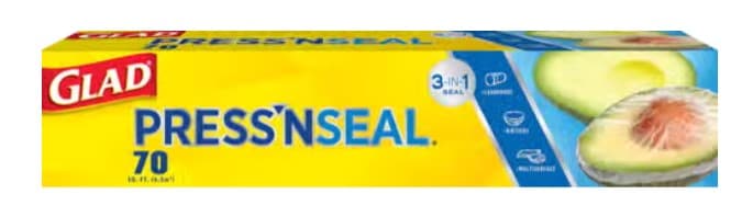 Glad® Press’n Seal® Handwrap 12 IN Clear LDPE 70 SQ FT 12/Case