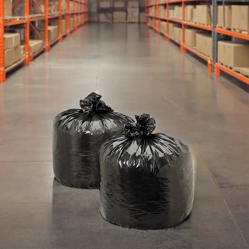 Can Liner 20X21 IN 7 GAL Black Plastic 0.3MIL 1000/Case