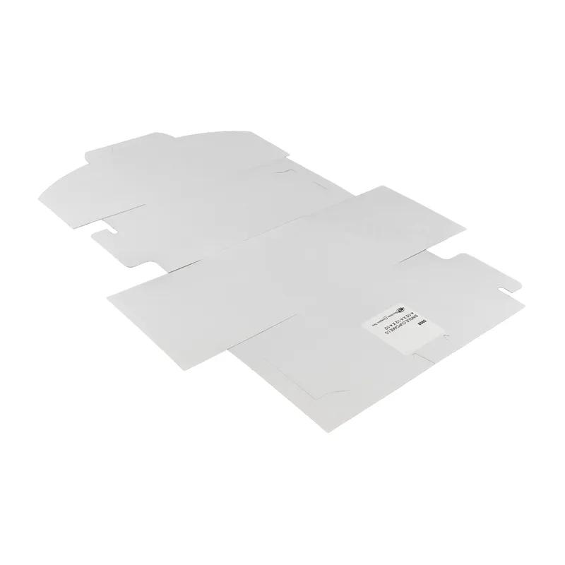 Bakery Box 4.5X4.5X4.5 IN Clay-Coated Kraft Board White Kraft Square Lock Corner 200/Case