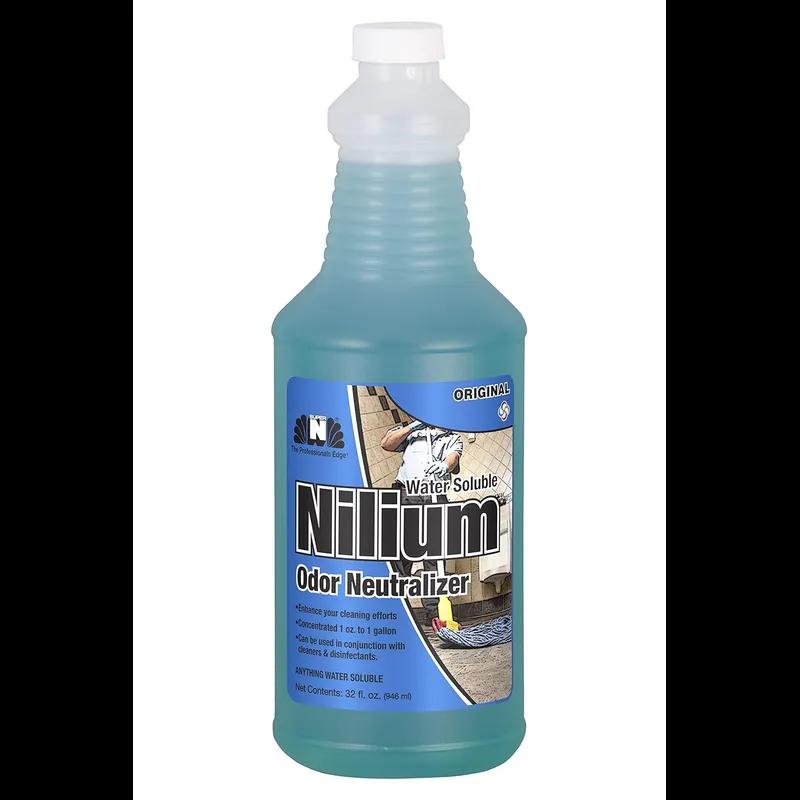 Nilodor® Nilium Odor Neutralizer Original Scent Blue Liquid 32 FLOZ Water Soluble 6/Case