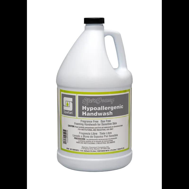 Lite'n Foamy® Hypoallergenic Handwash Foam RTU 1 GAL Fragrance Free Clear 4/Case