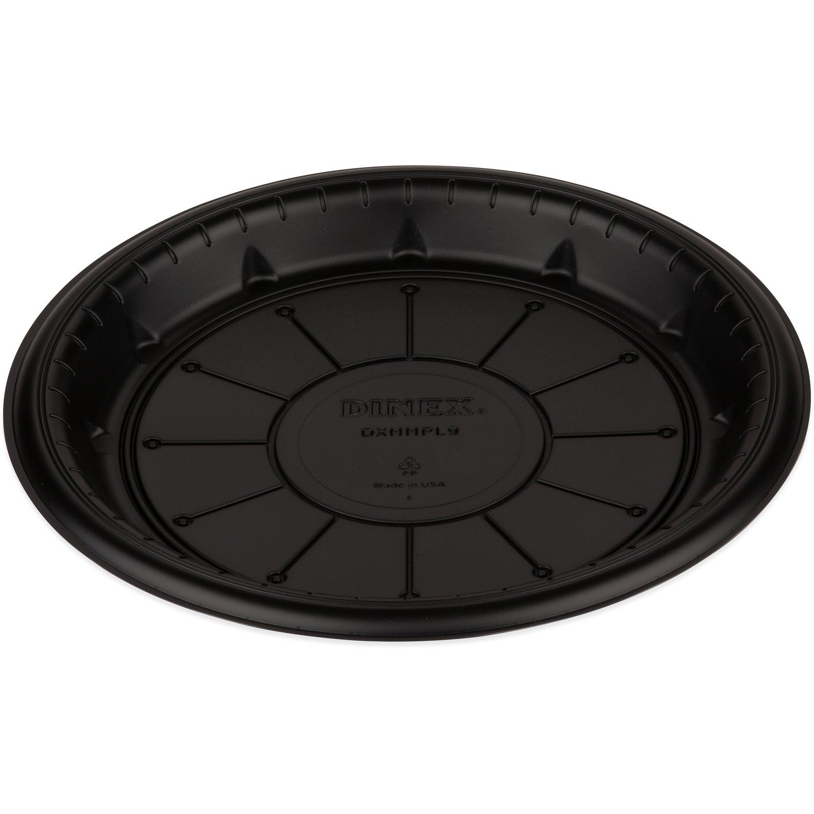 Plate 9 IN PP Black Round 500/Case