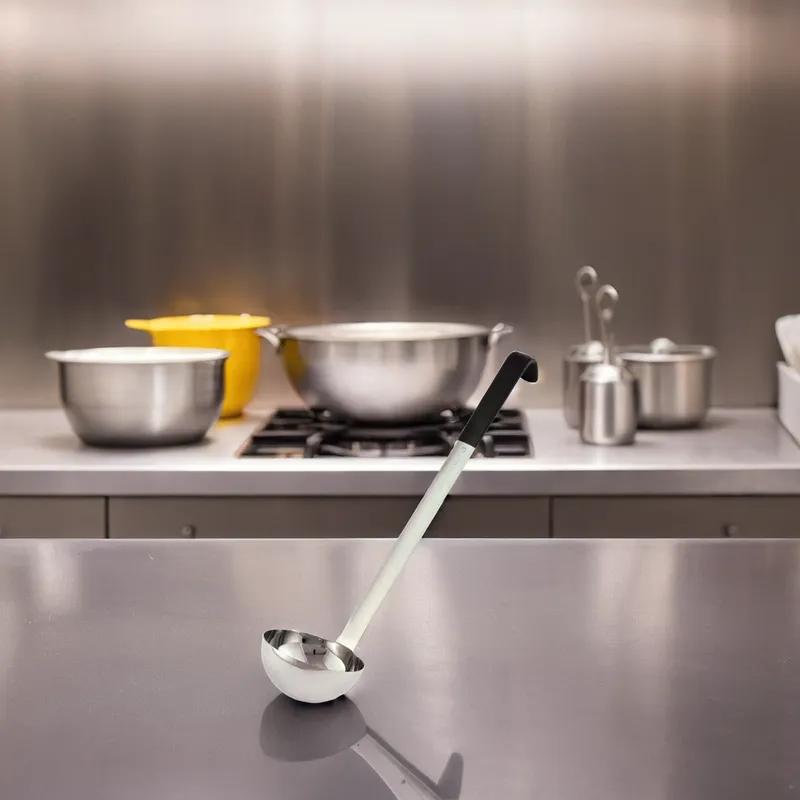 Ladle 3 OZ Grooved Cool-Touch Hooked Handle 1/Each